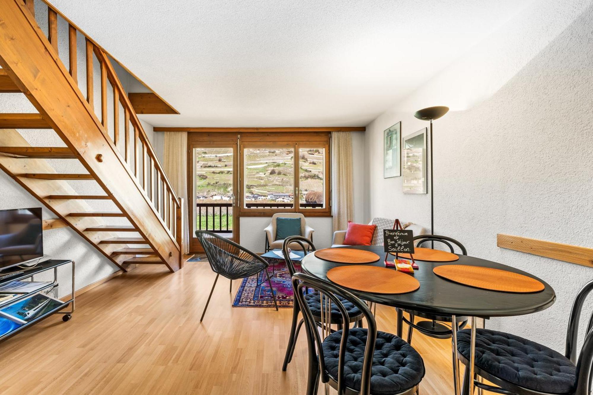 Apartamento Duplex Cosy Aux Bains De Saillon Exterior foto